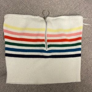 Rainbow Striped Tube Top!